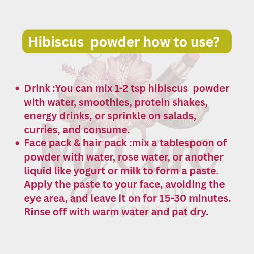 Hibiscus powder (செம்பருத்திப் பொடி) 50 gm
