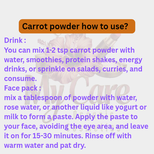 Carrot powder (கேரட் பொடி) 50 gm